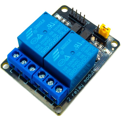 2-kanálový 5V 10A Arduino reléový modul