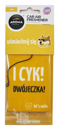 Osviežovač vzduchu s vôňou AROMA CAR LETS SMILE Cotton Vanilla