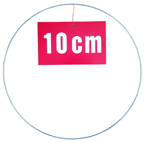 STRIEBORNÝ prsteň/ráfik na lapače snov a makramé, 10 cm