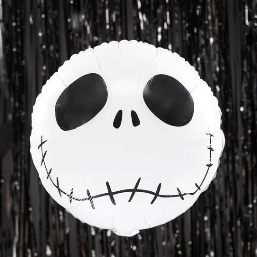 HALLOWEEN FÓLIOVÝ BALÓN BIELA LEBEKA MRTVÁ 45cm OZDOBENIE FÓLIOVÝCH BALÓNOV