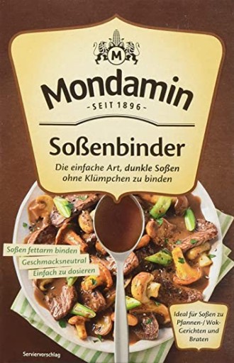 Mondamin zahusťovadlo do tmavých omáčok 250 g z Nemecka.