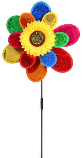 Záhradný veterný mlyn SUNflower trblietavý 4553