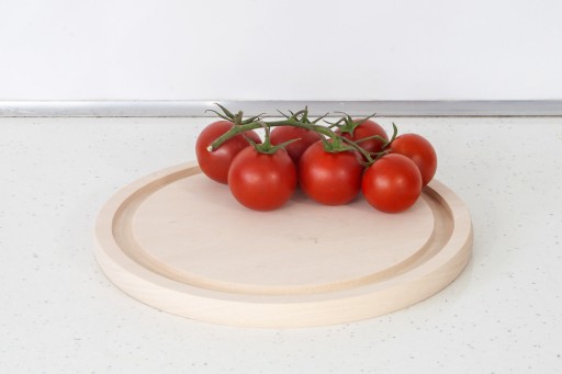 Doska na krájanie pr. 22 cm bukové drevo s gravírovaným logom