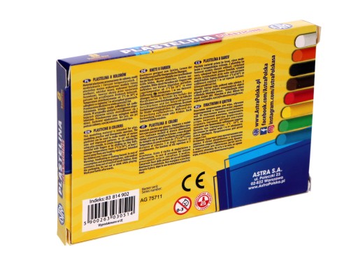 ASTRA plastelína 8 farieb ORIGINÁL