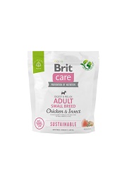 BRIT CARE TRVALO UDRŽATEĽNÉ KRMIVO PRE DOSPELÝCH PRE MALÝCH KURACÍCH HMYZ PRE PSY 1 kg