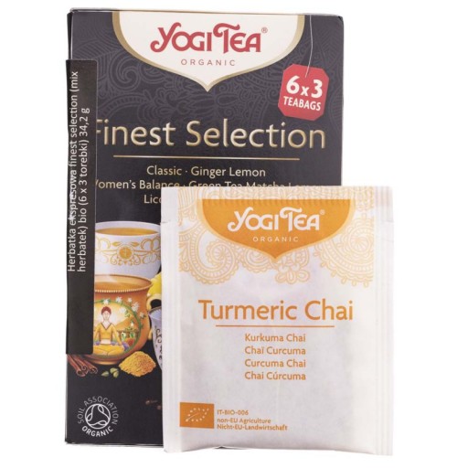 Organický čajový set Finest Selection 34,2 g Yogi Tea