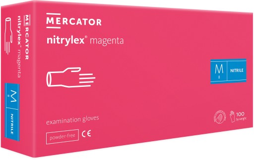 PURPUROVÉ NITRILOVÉ RUKAVICE 100 KS M-8 NITRYLEX