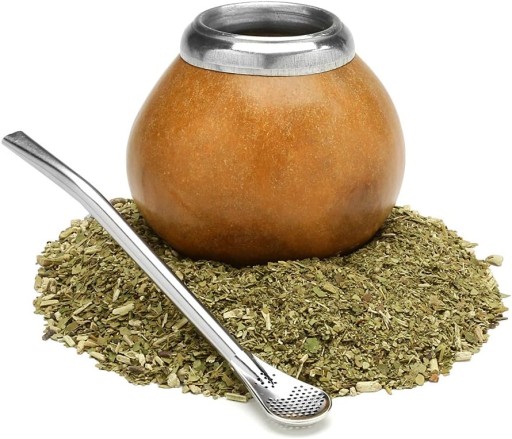 Bombilla Yerba Mate slamka na pitie, strieborná, 6 kusov