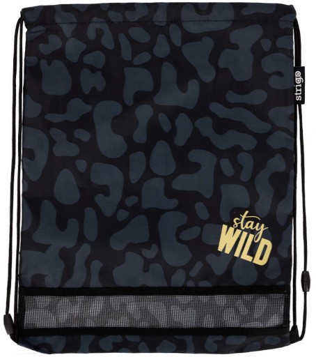 Školská taška Stay Wild - čierna 35-45cm