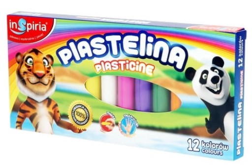 plastelína 8 farieb INSPIRIA | 3804