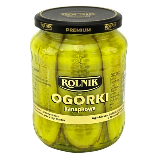 Rolnik Premium sladkokyslé sendvičové uhorky, 670g