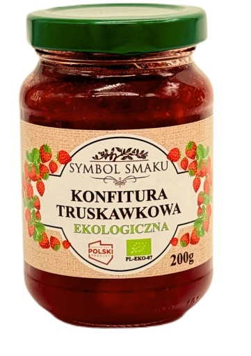 Jahodový džem 75% bio jahody tradičné 200 g prírodné