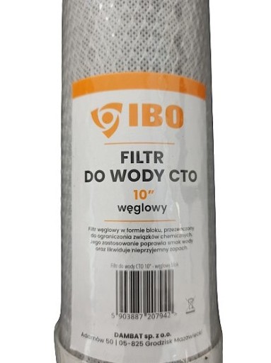 IBO VLOŽKA VODNÉHO FILTRA 10 palcov CARBON BLOCK OSMÓZA
