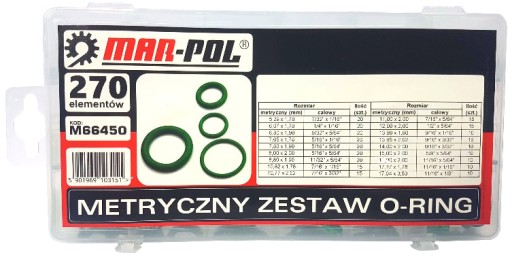 TESNENIA O-KRÚŽKY SADA O-KRÚŽKOV KLIMATIZÁCIE 270s