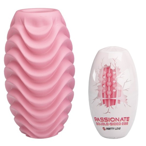 Vreckový masturbátor vášnivé obojstranné vajíčko Pretty Love EGG