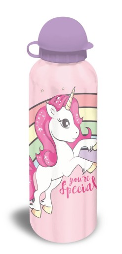 Hliníková fľaša na vodu, detská fľaša KIDS Euroswan Unicorn Unicorn 500ml