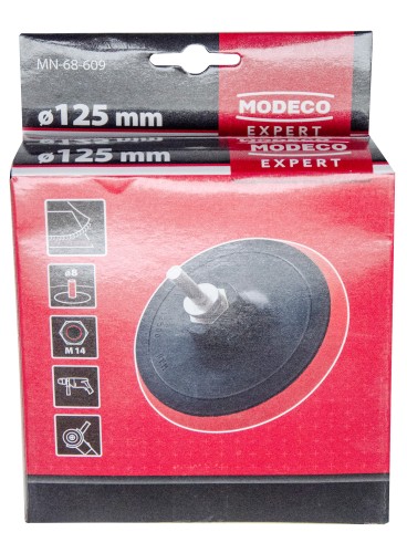 NOSNÝ BRÚSNY KOTÚČ MODECO SO suchým zipsom NA 125 mm BRÚSNE KOTOUČE