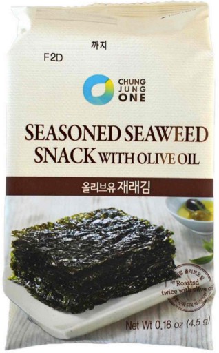 Nori Snack Chrumkavé kórejské morské riasy s olivovým olejom 4,5g