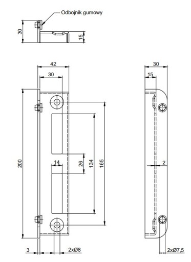 Nárazník ťažného zariadenia pre Gate Limiter Anthracite 7016