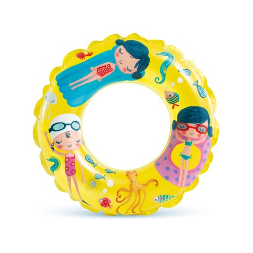 Krúžok na plávanie, priemer 61 cm, INTEX 59242 žltý