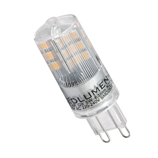 Žiarovka LED G9 malá T20 5W=50W SMD 638lm 360° halogénová silná bez blikania