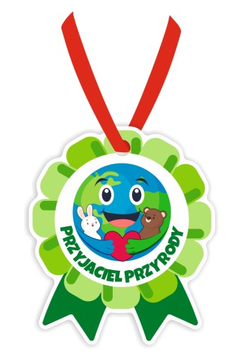 Papierové medaily - Deň Zeme - Priateľ prírody (5 ks)