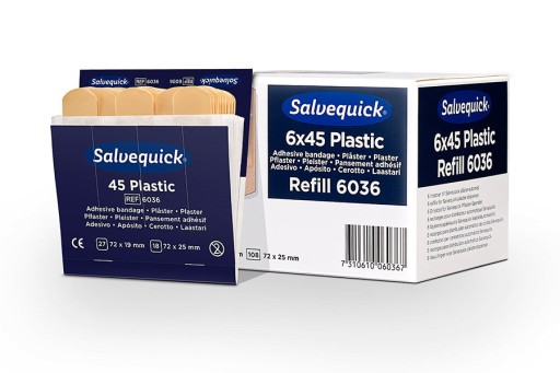 Plastové obväzové náplasti Salvequick Cederroth REF 6036