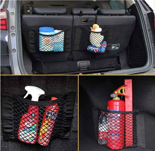 SIEŤOVÝ ORGANIZÁTOR NA VELCRO SIEŤ NA KUFOR AUTA 30X25