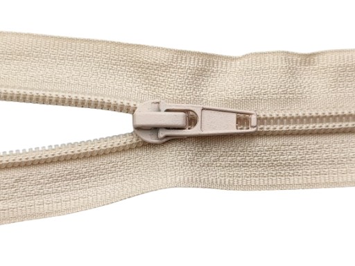 ŠPIRÁLOVÝ zips # 5, obojstranný, 80 cm, svetlo béžový