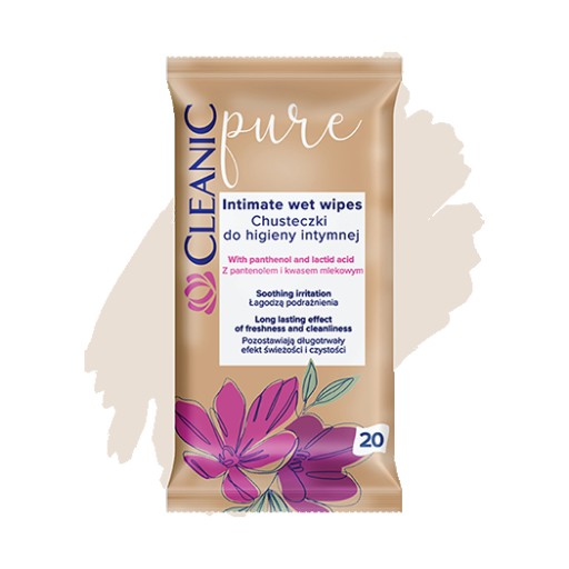 CLEANIC PURE obrúsky na intímnu hygienu 20 ks