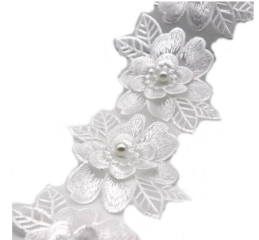 APLIKÁCIA BUTERFLY WHITE 1 KS NÁŠIVKA 6X5,5CM 174