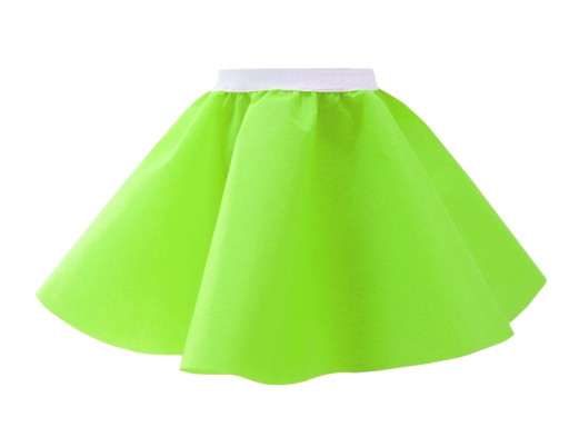 Zvonená sukňa s gumičkou, ZELENÁ, 34 cm