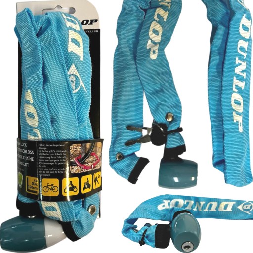Zámok na bicykel DUNLOP CHAIN LOCK Bezpečnostné kľúče na bicykel