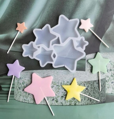 SILIKÓNOVÁ FORMA NA IZOMALT LOLLIES STARS IZOMALT STAR