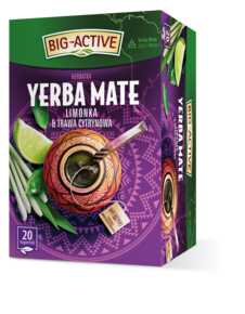 VEĽKOAKTÍVNY ČAJ YERBA MATE CITRÓNOVÁ TRÁVA LIMETKA