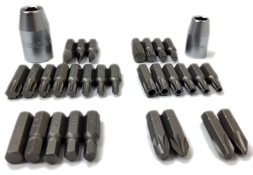 5/16 TORX HEX PH BITS + ADAPTÉRY YATO 32EL SET