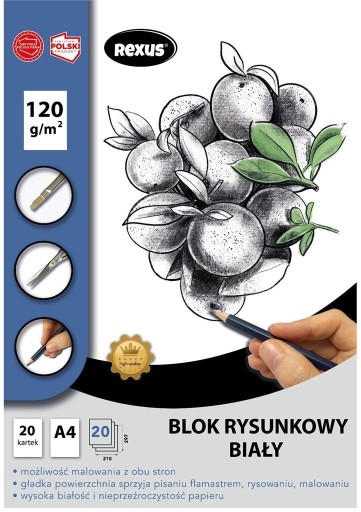 BLOK BIELY A4/20 PREMIUM LIST 120G REXUS BENIAMIN
