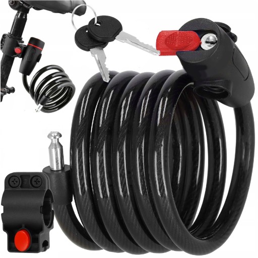 ZAMKNUTIE BICYKLA ZAMKNUTIE BICYKLA ZABEZPEČENIE + 2 KĽÚČE