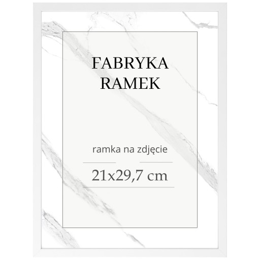 A4 rám 21x30 cm stojace fotorámiky biele