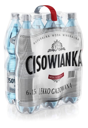 Cisowianka jemne sýtená voda 1,5L 6 ks.
