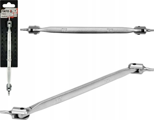 YATO KLUBOVÝ TORX KĽÚČ, rozsah 220° T15 x T20