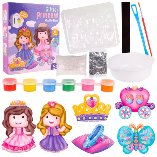 SADROVÉ MAGNETY DO CHLADNIČKY PRINCESS DIY ART SADA NA MAĽOVANIE