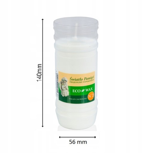 PARAFÍNOVÉ SVIEČKOVÉ VLOŽKY 2,5 dňa ECO Light 1 ks