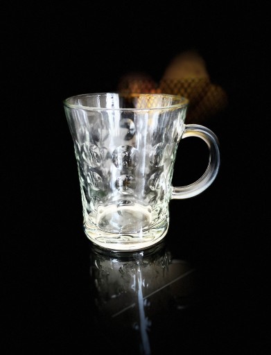 6x Sklenený hrnček 280 ml KOLESA súprava pohárov