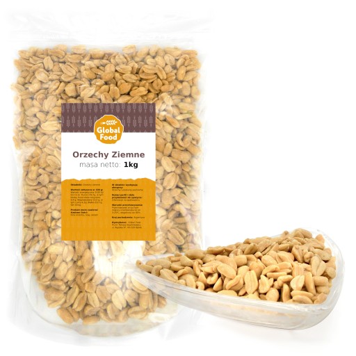 ARAŠIDY PRAŽENÉ, NESOLENÉ, BEZ SOLI, 1kg 1000g