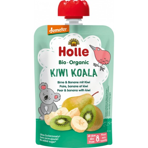 Kiwi Koala Mousse v tube (Hruška - Banán - Kiwi) Bez pridaného cukru od 8 mesiacov