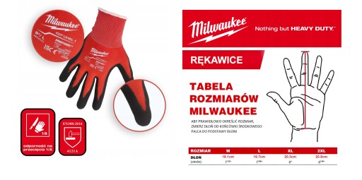 Rukavice Milwaukee 8/M odolné proti prerezaniu