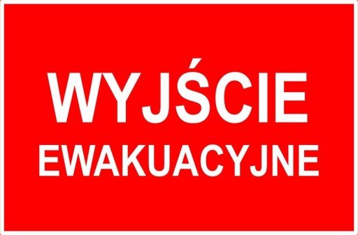 Nie 13 NÚDZOVÝ VÝSTUP. (červená) DOSKA