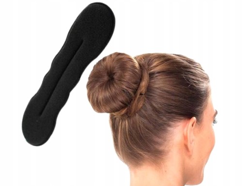 Bun Filler Updo Styling Twister Black Flexibilné