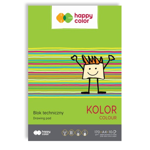 Technický blok COLOR A4 10 listov Happy Color